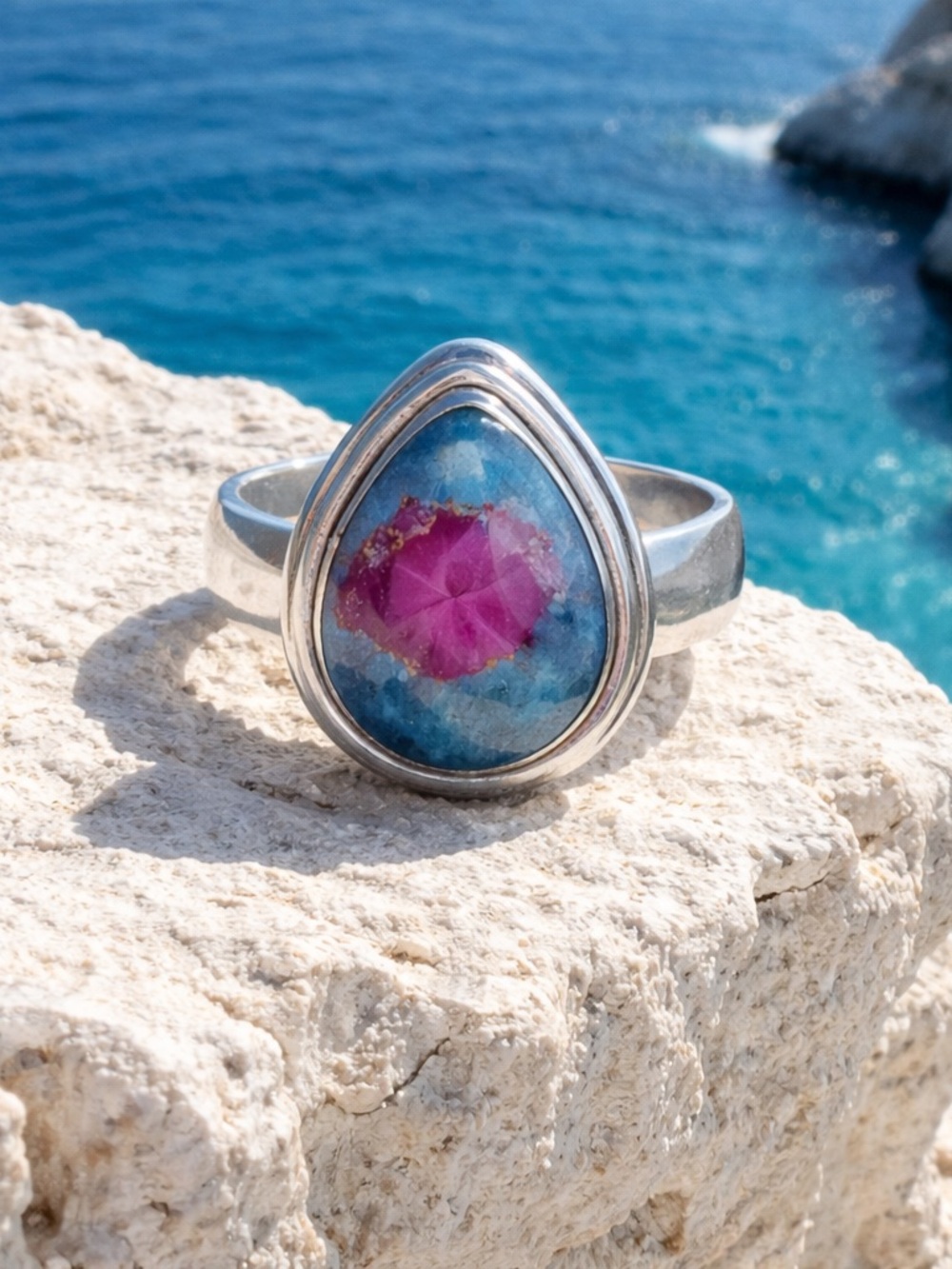 NEW! Ruby In Kyanite Ring